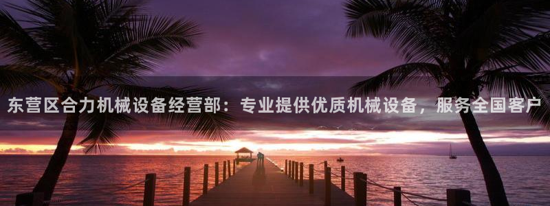 金年会app登录官网：东营区合力机械设备经营部：专业提供优质机械设备，服务全国客户