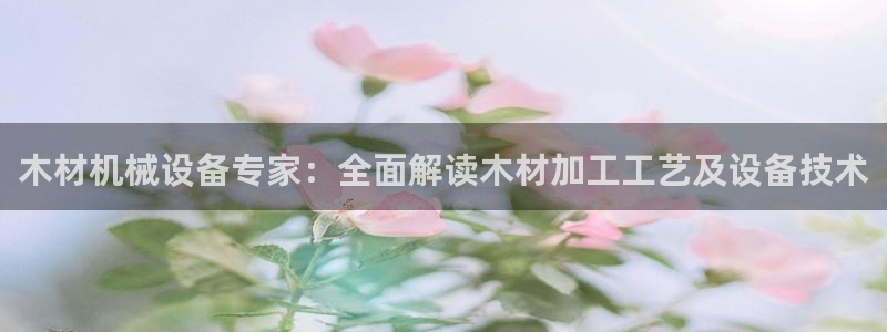 金年会官方入口首页网站：木材机械设备专家：全面解读木材加工工艺及设备技术