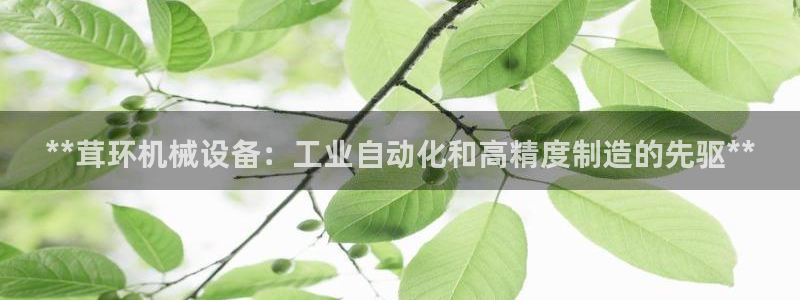 金年会体育app平台怎么样：**茸环机械设备：工业自动化和高精度制造的先驱**