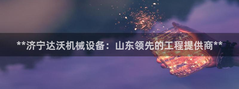 金年会官方体育登陆入口：**济宁达沃机械设备：山东领先的工程提供商**