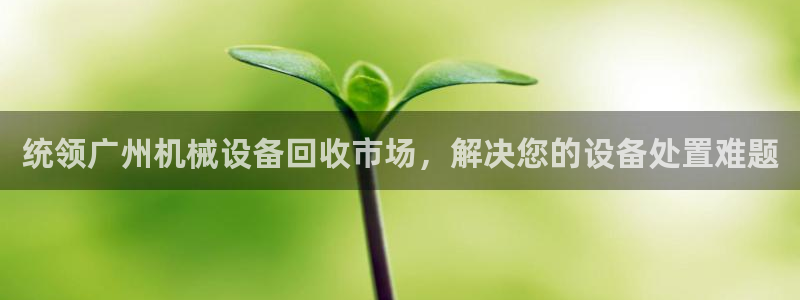 金年会sports：统领广州机械设备回收市场，解决您的设备处置难题